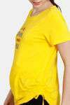 Coucou Bamboo Cotton Maternity & Nursing Top - Vibrant Yellow — thumbnail 6